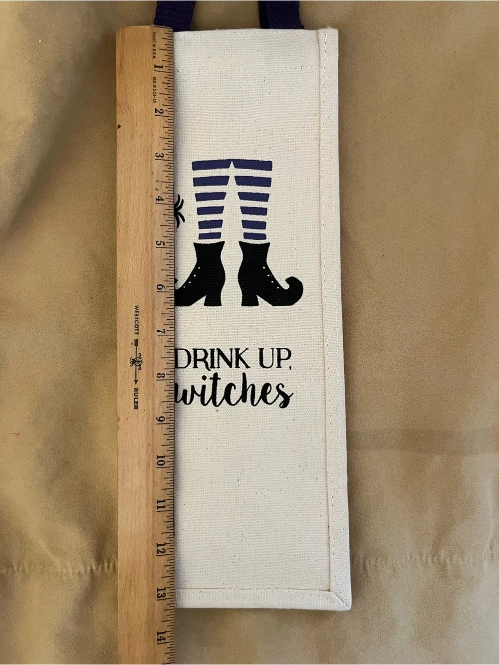 Drink Up Witches Canvas Wine Carry Bag